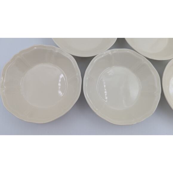 Set of 8 Wedgwood Queens Plain Fruit Dessert Bowl Bowls Cream 5 1/8" England - Picture 5 of 10
